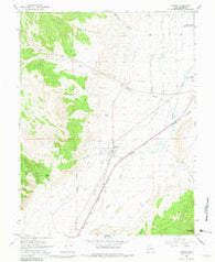 Aurora Utah Historical topographic map, 1:24000 scale, 7.5 X 7.5 Minute, Year 1966