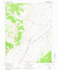 Aurora Utah Historical topographic map, 1:24000 scale, 7.5 X 7.5 Minute, Year 1966