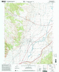 Aurora Utah Historical topographic map, 1:24000 scale, 7.5 X 7.5 Minute, Year 2001