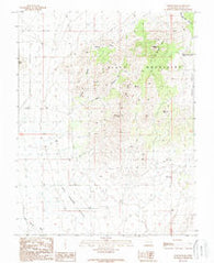 Badger Peak Utah Historical topographic map, 1:24000 scale, 7.5 X 7.5 Minute, Year 1989