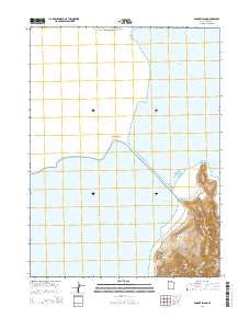 Badger Island Utah Current topographic map, 1:24000 scale, 7.5 X 7.5 Minute, Year 2014