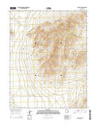 Badger Peak Utah Current topographic map, 1:24000 scale, 7.5 X 7.5 Minute, Year 2014