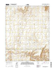 Baking Skillet Knoll Utah Current topographic map, 1:24000 scale, 7.5 X 7.5 Minute, Year 2014
