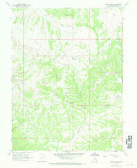 Bates Knolls Utah Historical topographic map, 1:24000 scale, 7.5 X 7.5 Minute, Year 1966