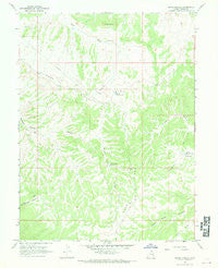 Bates Knolls Utah Historical topographic map, 1:24000 scale, 7.5 X 7.5 Minute, Year 1966