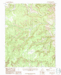 Bear Canyon Utah Historical topographic map, 1:24000 scale, 7.5 X 7.5 Minute, Year 1987