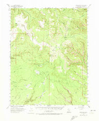 Bears Ears Utah Historical topographic map, 1:62500 scale, 15 X 15 Minute, Year 1954