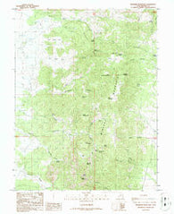 Bearskin Mountain Utah Historical topographic map, 1:24000 scale, 7.5 X 7.5 Minute, Year 1986