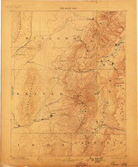 Beaver Utah Historical topographic map, 1:250000 scale, 1 X 1 Degree, Year 1885