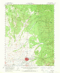 Beaver Utah Historical topographic map, 1:62500 scale, 15 X 15 Minute, Year 1958