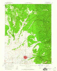 Beaver Utah Historical topographic map, 1:62500 scale, 15 X 15 Minute, Year 1958