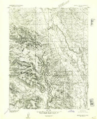 Beckwith Peak SW Utah Historical topographic map, 1:24000 scale, 7.5 X 7.5 Minute, Year 1953