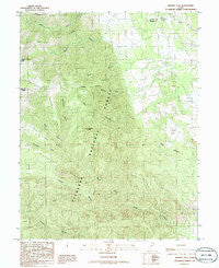 Beehive Peak Utah Historical topographic map, 1:24000 scale, 7.5 X 7.5 Minute, Year 1986