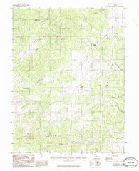 Big Hollow Utah Historical topographic map, 1:24000 scale, 7.5 X 7.5 Minute, Year 1983