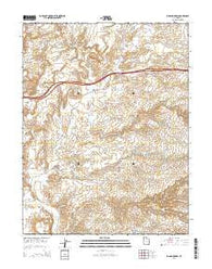 Big Bend Draw Utah Current topographic map, 1:24000 scale, 7.5 X 7.5 Minute, Year 2014