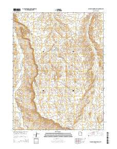 Big Pack Mountain SE Utah Current topographic map, 1:24000 scale, 7.5 X 7.5 Minute, Year 2014