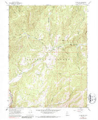 Billies Mtn. Utah Historical topographic map, 1:24000 scale, 7.5 X 7.5 Minute, Year 1967
