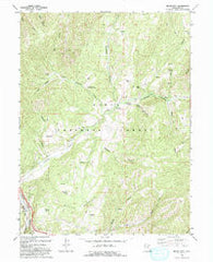 Billies Mtn. Utah Historical topographic map, 1:24000 scale, 7.5 X 7.5 Minute, Year 1994