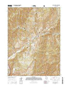 Billies Mountain Utah Current topographic map, 1:24000 scale, 7.5 X 7.5 Minute, Year 2014