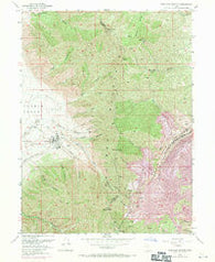Bingham Canyon Utah Historical topographic map, 1:24000 scale, 7.5 X 7.5 Minute, Year 1952