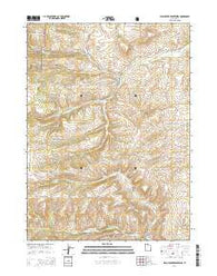 Birch Creek Reservoirs Utah Current topographic map, 1:24000 scale, 7.5 X 7.5 Minute, Year 2014