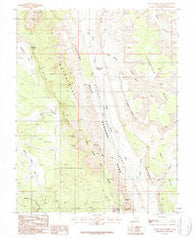 Bitter Creek Divide Utah Historical topographic map, 1:24000 scale, 7.5 X 7.5 Minute, Year 1987