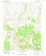 Bitter Creek Well Utah Historical topographic map, 1:24000 scale, 7.5 X 7.5 Minute, Year 1970