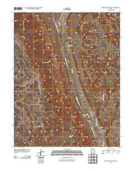 Bitter Creek Divide Utah Historical topographic map, 1:24000 scale, 7.5 X 7.5 Minute, Year 2011