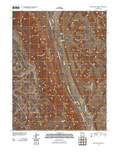 Bitter Creek Divide Utah Historical topographic map, 1:24000 scale, 7.5 X 7.5 Minute, Year 2011