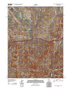 Bitter Creek Well Utah Historical topographic map, 1:24000 scale, 7.5 X 7.5 Minute, Year 2011