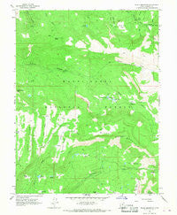 Black Mountain Utah Historical topographic map, 1:24000 scale, 7.5 X 7.5 Minute, Year 1965