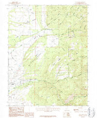 Black Ridge Utah Historical topographic map, 1:24000 scale, 7.5 X 7.5 Minute, Year 1987