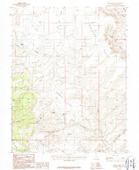 Black Table Utah Historical topographic map, 1:24000 scale, 7.5 X 7.5 Minute, Year 1987