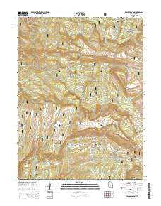 Black Mountain Utah Current topographic map, 1:24000 scale, 7.5 X 7.5 Minute, Year 2014