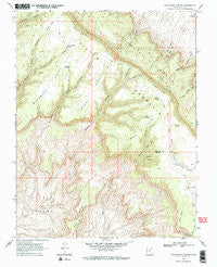 Blackburn Canyon Utah Historical topographic map, 1:24000 scale, 7.5 X 7.5 Minute, Year 1968