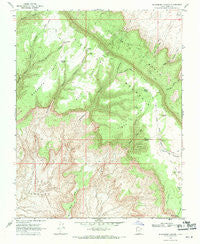 Blackburn Canyon Utah Historical topographic map, 1:24000 scale, 7.5 X 7.5 Minute, Year 1968