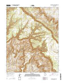 Blackburn Canyon Utah Current topographic map, 1:24000 scale, 7.5 X 7.5 Minute, Year 2014