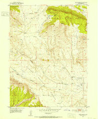 Blair Basin Utah Historical topographic map, 1:24000 scale, 7.5 X 7.5 Minute, Year 1950