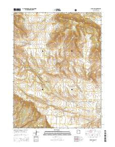 Blair Basin Utah Current topographic map, 1:24000 scale, 7.5 X 7.5 Minute, Year 2014