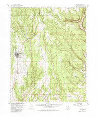 Blanding Utah Historical topographic map, 1:62500 scale, 15 X 15 Minute, Year 1957