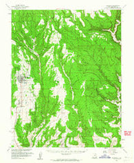 Blanding Utah Historical topographic map, 1:62500 scale, 15 X 15 Minute, Year 1957