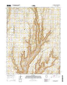 Blanding South Utah Current topographic map, 1:24000 scale, 7.5 X 7.5 Minute, Year 2014