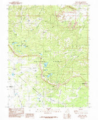 Blind Lake Utah Historical topographic map, 1:24000 scale, 7.5 X 7.5 Minute, Year 1985