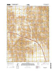 Blind Springs Utah Current topographic map, 1:24000 scale, 7.5 X 7.5 Minute, Year 2014