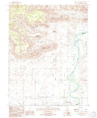Blue Castle Butte Utah Historical topographic map, 1:24000 scale, 7.5 X 7.5 Minute, Year 1991