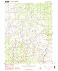 Blue Chief Mesa Utah Historical topographic map, 1:24000 scale, 7.5 X 7.5 Minute, Year 1985