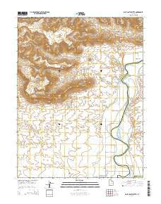 Blue Castle Butte Utah Current topographic map, 1:24000 scale, 7.5 X 7.5 Minute, Year 2014