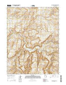 Blue Chief Mesa Utah Current topographic map, 1:24000 scale, 7.5 X 7.5 Minute, Year 2014
