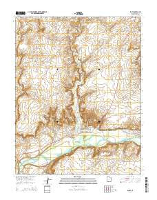 Bluff Utah Current topographic map, 1:24000 scale, 7.5 X 7.5 Minute, Year 2014