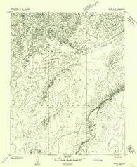 Bluff 3 SE Utah Historical topographic map, 1:24000 scale, 7.5 X 7.5 Minute, Year 1952